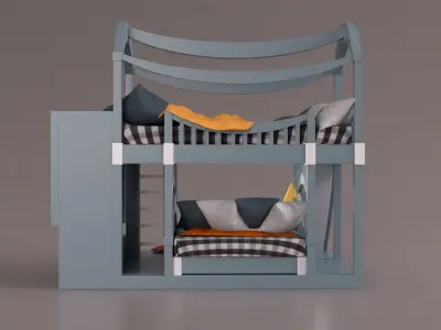 Bunker Bed 3D model