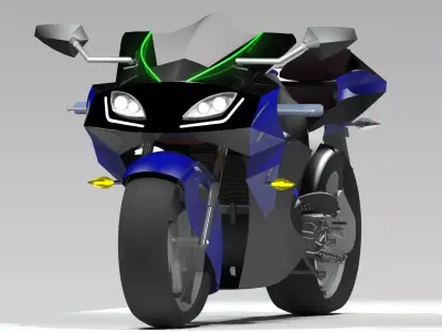 Super Spots Motor bike 3D model