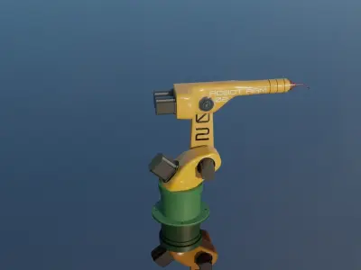 Mechanical ARM Low-poly 3D model