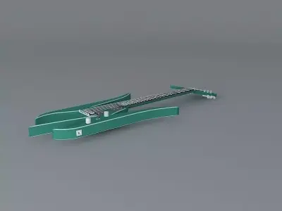 Warbird guitar Free 3D model