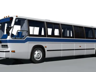 A model-copy of the GMC RTS-04 bus in scale 1 to 72 3D print model