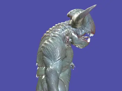 Swamp Creature Low-poly 3D model