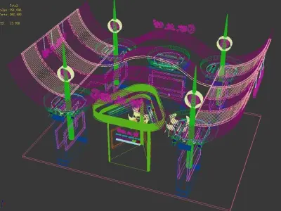 Exhibition - Area - 12X9-3DMAX2009-07 3D model