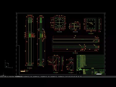 Two-Story Steel Structure 3D model
