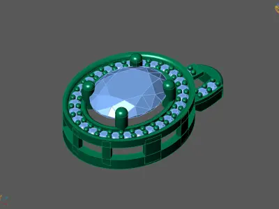 Women Pendants 3DM STL Pendant Renders Details 3D print model 3D print model