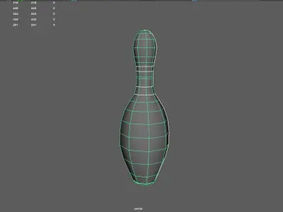 bowling Low-poly 3D model