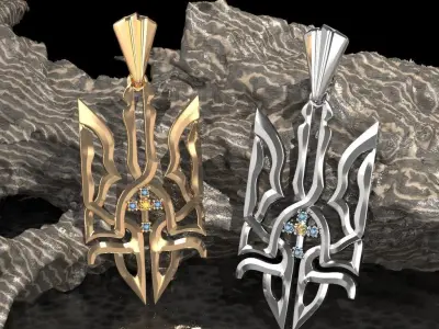 Ukrainian Trident 3D print model