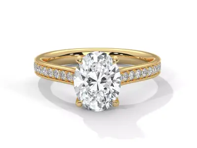 solitaire ring with detail images and 360 render videos 26 3D print model
