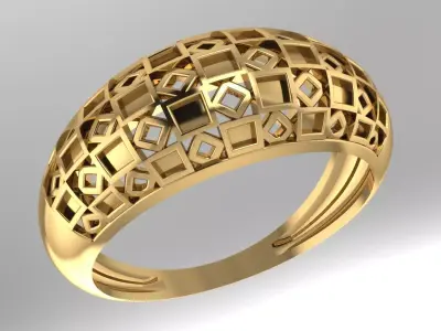 Anel mosaico  3D print model