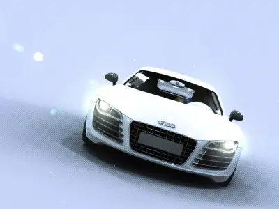 Audi R sports car 3D model