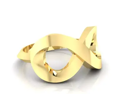 Ring M49 The luxury female ring wedding 3D print model