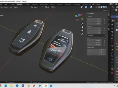CAR KEY 04 3D model
