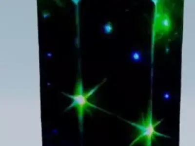 Glowing Galactic Crystal 3D print model