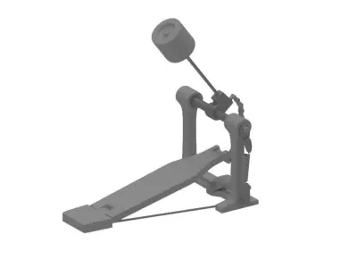 bass drum pedals 3D model