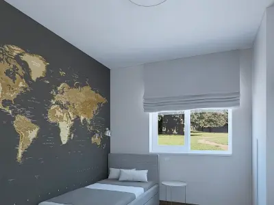 Cozy childs room 3D model