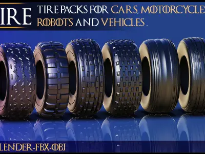 Tire-50 Tire-Car Tire-Vehicle -Transportation-Automotive-Vol 01 3D model