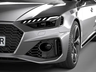 Audi RS4 Sedan 2020 3D model