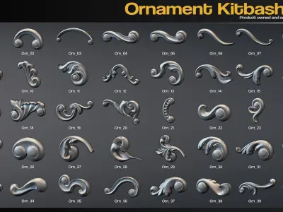 Ornament Kitbash Vol 1 3D model
