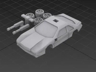 Twisted Metal 2 Outlaw 3D print model