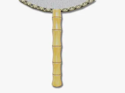 Hand fan Low-poly 3D model