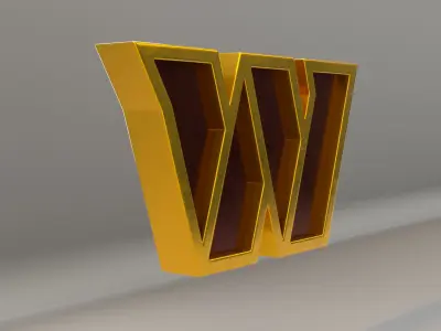 NFL Washington Commanders Logo 3D model