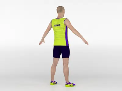 Athletic Runner 01 3D model
