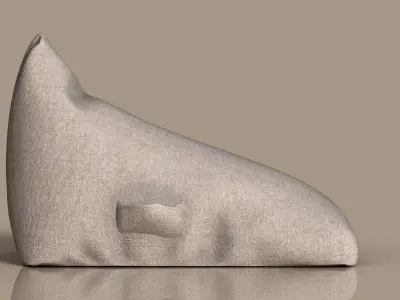 Bean Bag Chair Inspired by Zara Inditex Design Low-poly 3D model