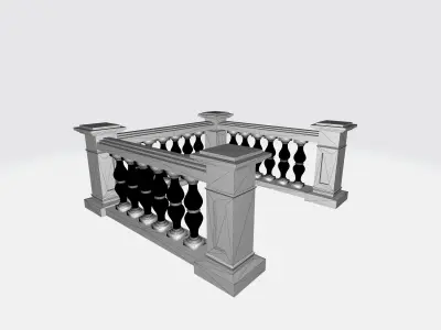 Balustrade 3d model 3D print model