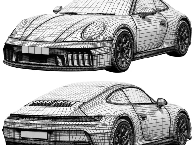 Porsche 911 Carrera GTS 2025 3D model