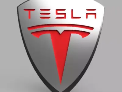 Tesla 3d logo 2 3D model