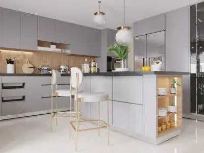 MODERN KITCHEN DESIGN  3D model