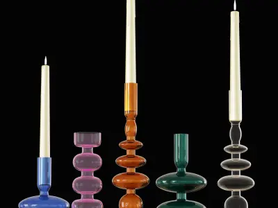 Delaney Candlestick 3D model