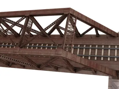 Railroad  Bridge 3D model