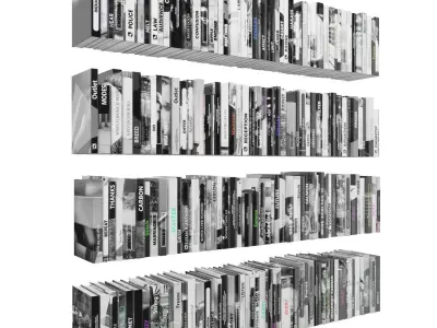 Books 150 pieces 2-7-3 Low-poly 3D model