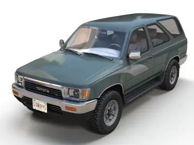 Toyota 4Runner 2 door Low-poly 3D model