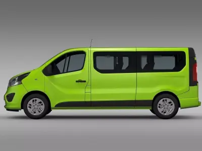 Opel Vivaro Window Van 2017 L2H1 3D model