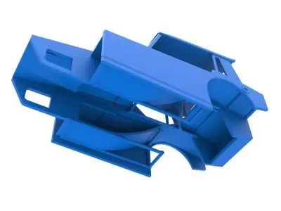 Shell of Vintage Dirt Modified stock car Version 6 Scale 1 to 25 3D print model