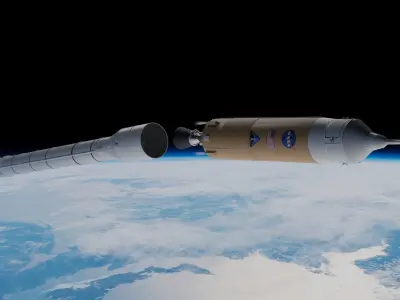 Ares 1 NASA Rocket Low-poly 3D model