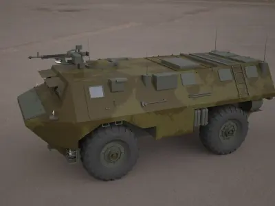 VAB VTT 4X4 military vehicle 3d model 3D model