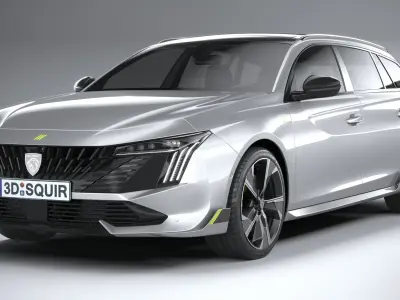 Peugeot 508 SW PSE 2023 3D model