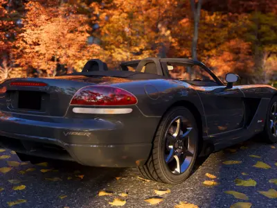 2010 VIPER SRT-10 CONVERTIBLE Low-poly 3D model