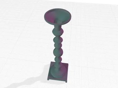 Coro Tabletop Candlestick Free 3D model