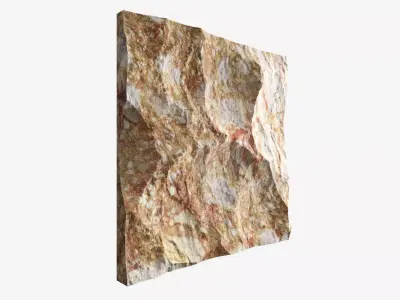 157-RockPanel piece of rock 3D model