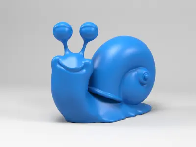 Funny snail 2 3D print model