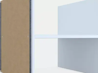 KALLAX Insert with 1 shelf Low-poly 3D model