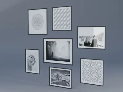 Photo Frame Low-poly 3D model buy