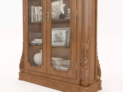 Classic European style Cabinet and Decoration 3 3D model