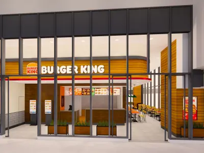Detailed Burger King Restaurant - Prime Concept 1 3D model