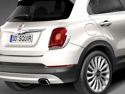Fiat 500X 2015 3D model