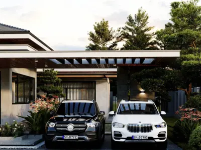 Garden Villas Exterior Model 3D model